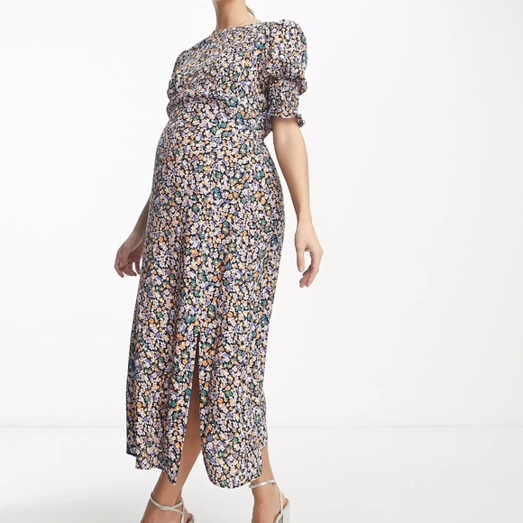 Nobody's Child Dresses & Skirts - Nobodys Child Ditsy Floral Midi Dress Size 6 Maternity Friendly Spring Summer